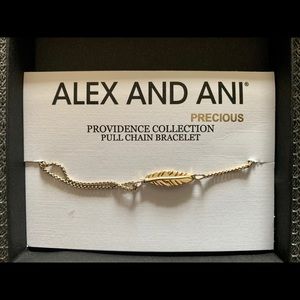 Alex and Ani expandable bracelet - Feather Gold